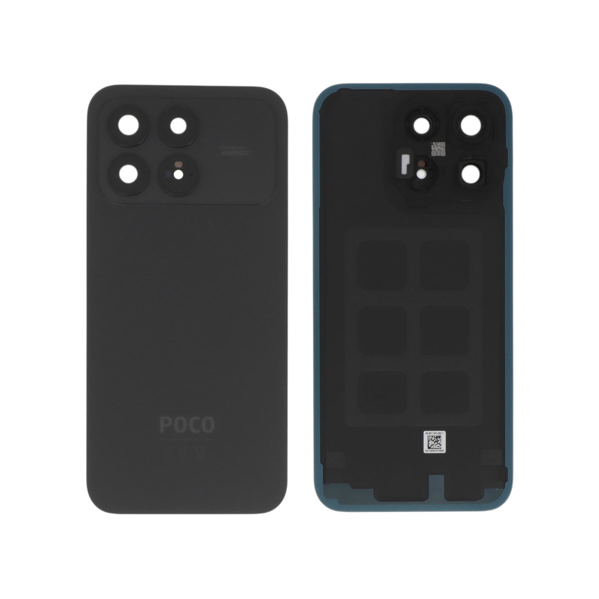 Vitre arrière Poco F8 Pro – Noir – Original Xiaomi (Service Pack)