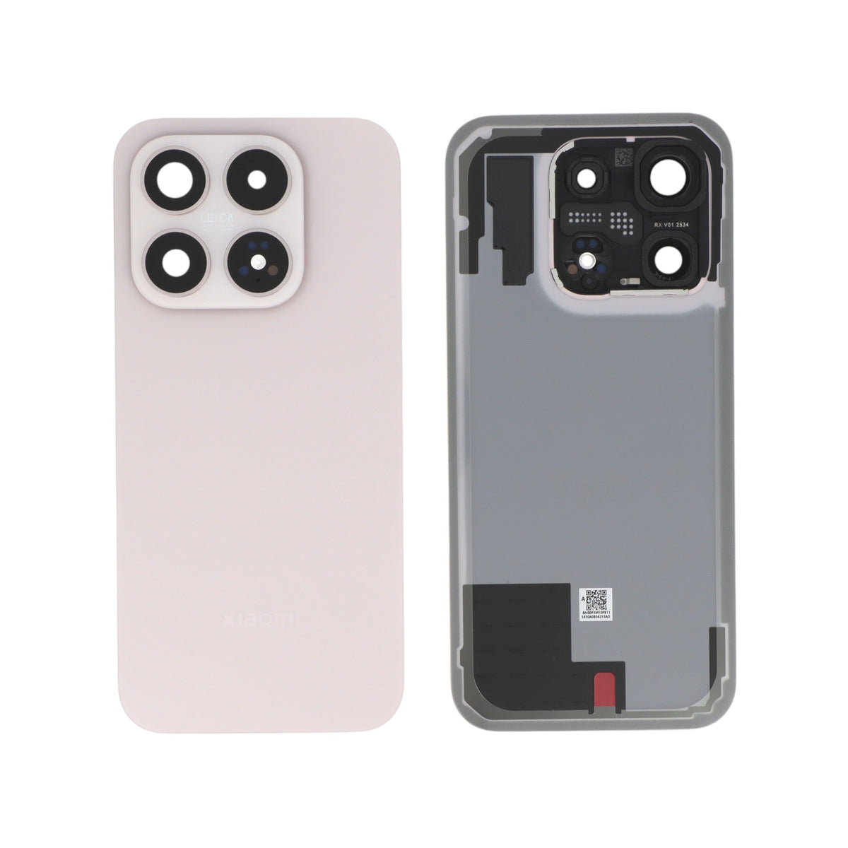 Vitre arrière Xiaomi 17 – Rose – Original Xiaomi (Service Pack)