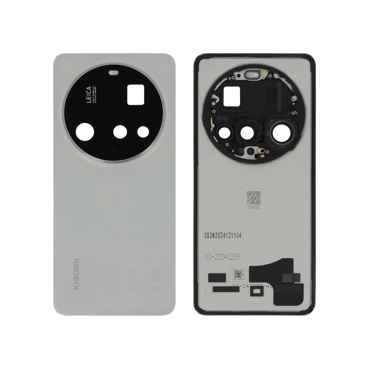 Vitre arrière Xiaomi 15 Ultra – Blanc – Original Xiaomi (Service Pack)