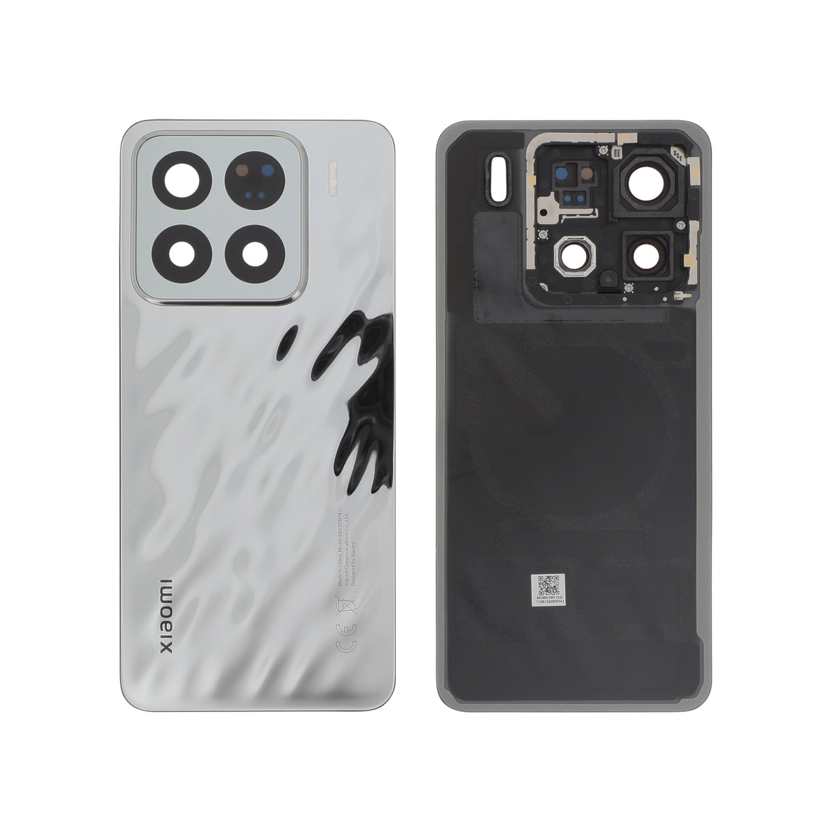 Vitre arrière Xiaomi 15 5G – Argent – Original Xiaomi (Service Pack)