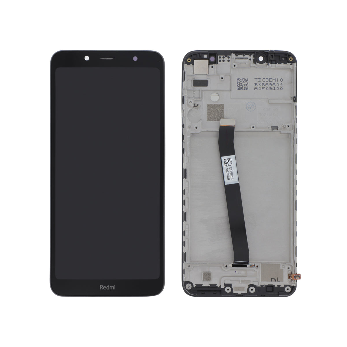 Écran complet Redmi 7A – Noir – Original Xiaomi (Service Pack)