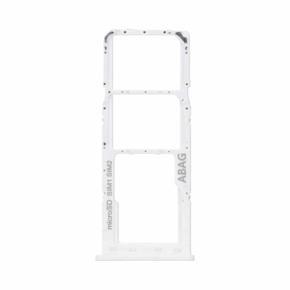 Tiroir SIM Galaxy A21S – Blanc prismatique – Compatible Premium