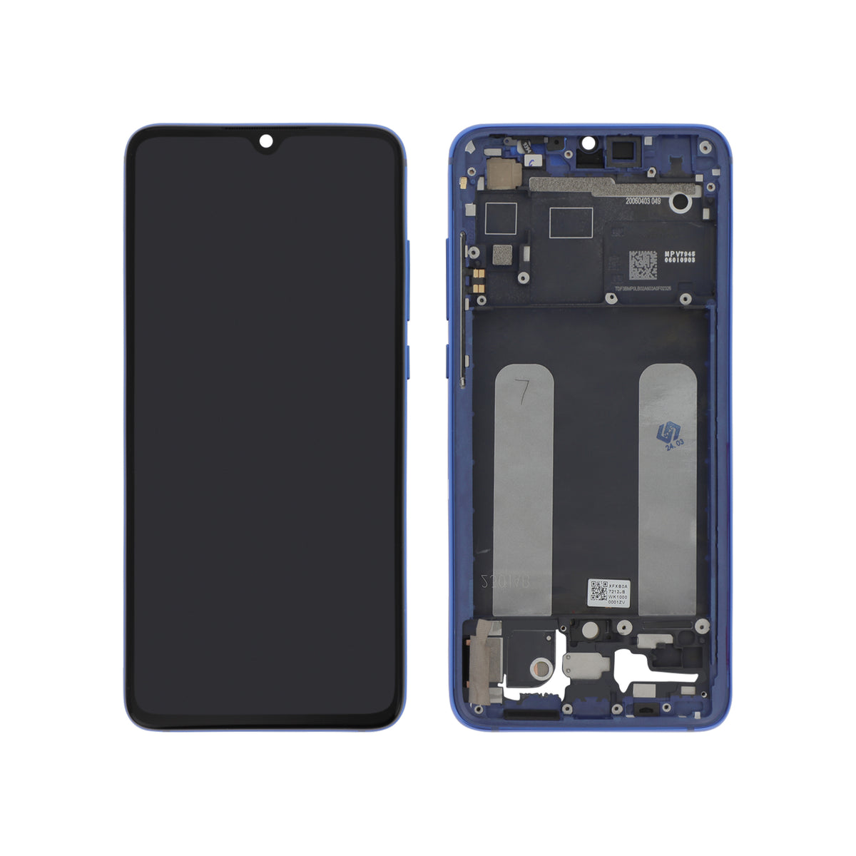 Écran complet Mi 9 Lite – Bleu – Original Xiaomi (Service Pack)