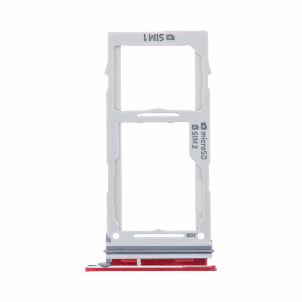 Tiroir SIM Galaxy S10e / Galaxy S10 / Galaxy S10 Plus – Rouge – Compatible Premium