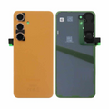 Vitre arrière Galaxy S24 5G – Orange – Compatible Premium