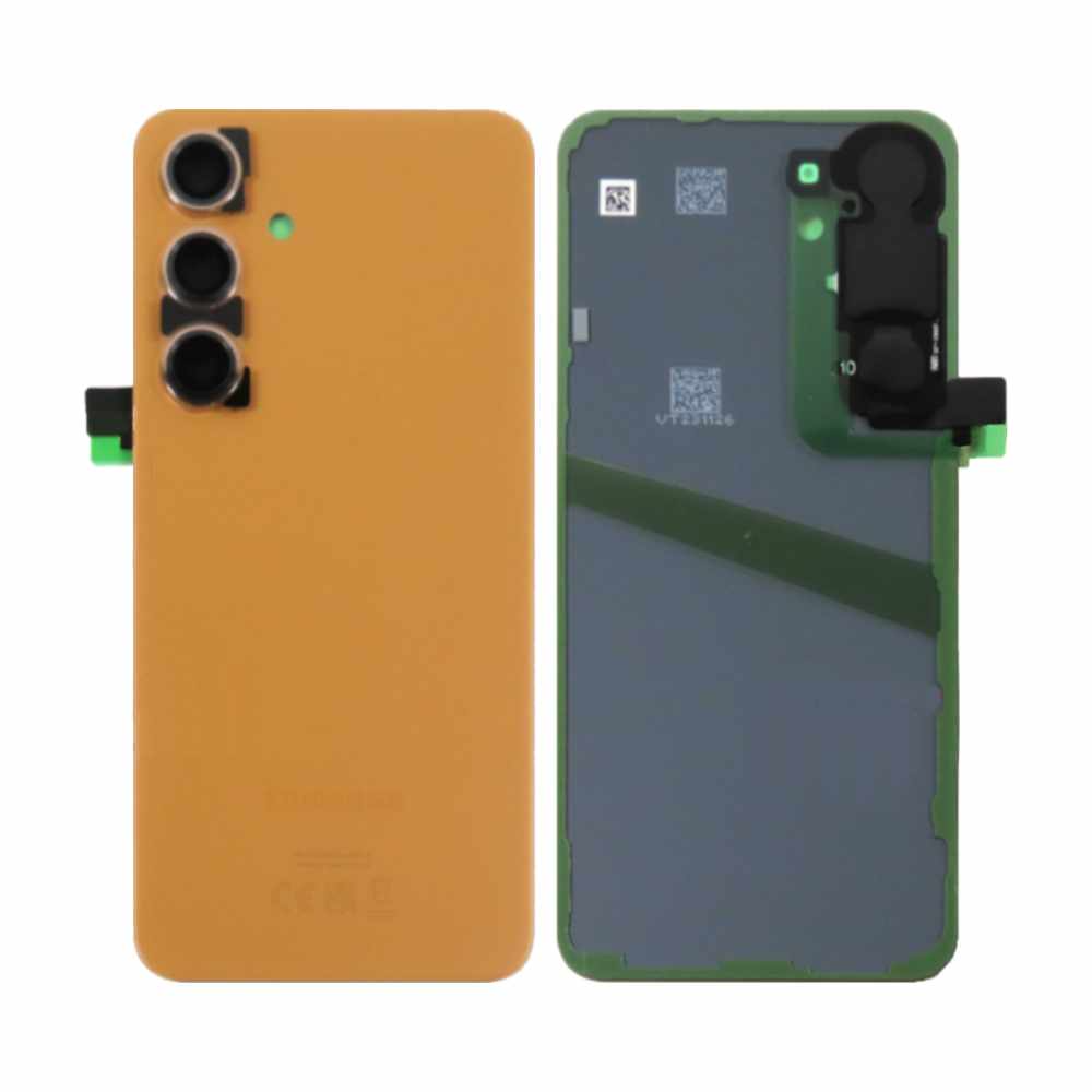 Vitre arrière Galaxy S24 5G – Orange – Compatible Premium