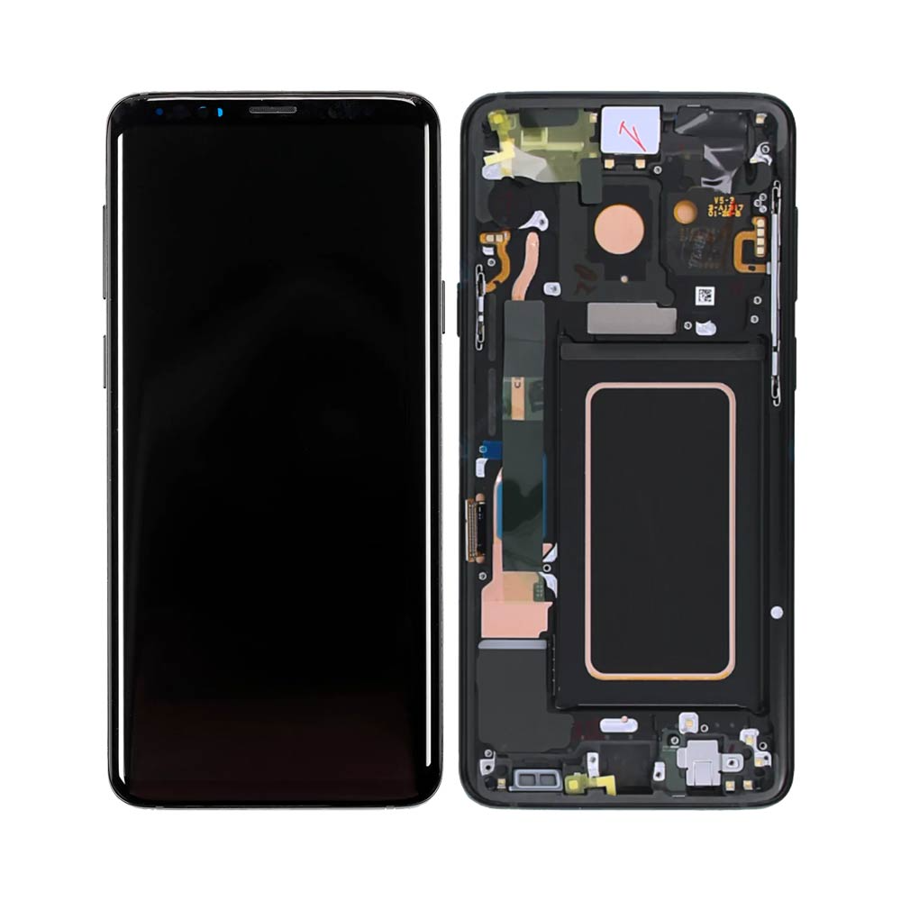 Écran complet avec châssis Galaxy S9 Plus – Noir – Soft OLED