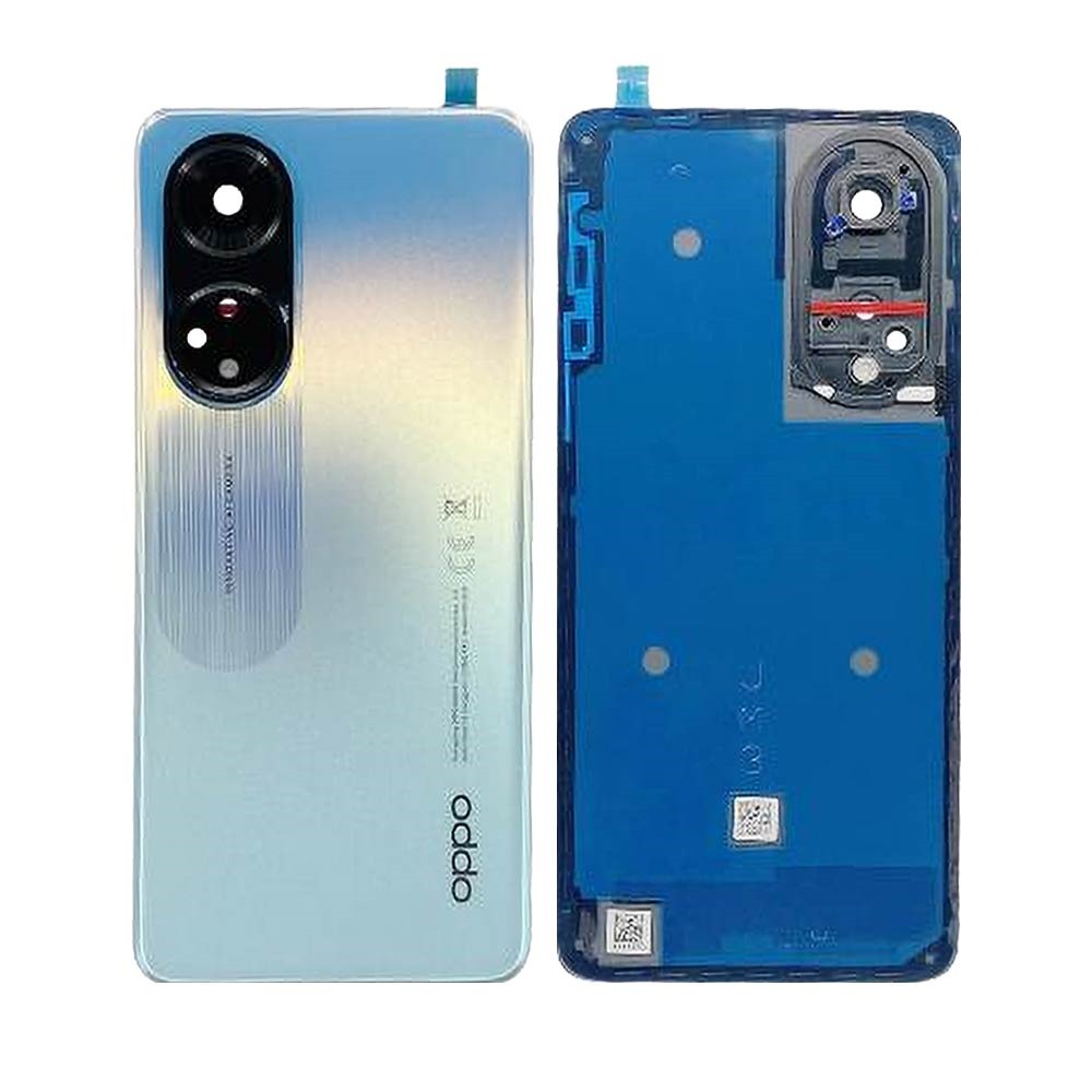 Vitre arrière OPPO A98 5G (CPH2529) – Bleu – Compatible Premium