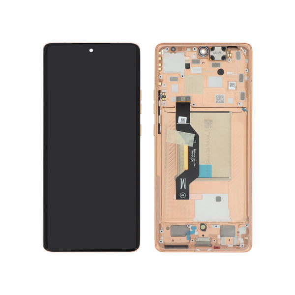 Écran complet Motorola Edge 50 – Pêche – Original Motorola (Service Pack)