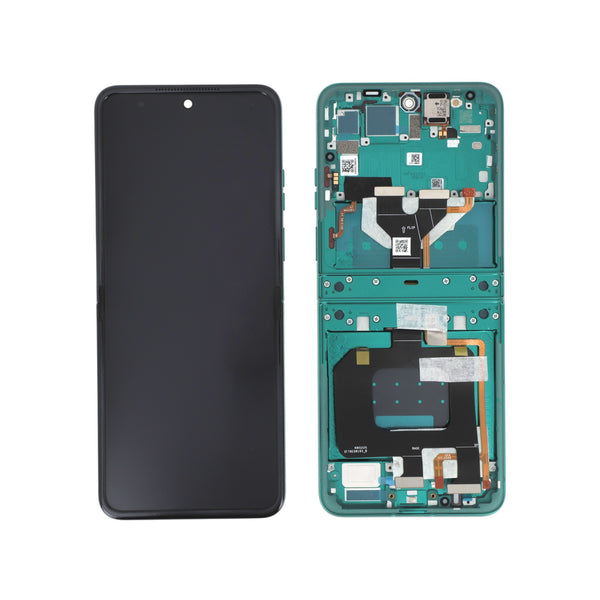 Écran complet Motorola Razr 70 – Vert – Original Motorola (Service Pack)