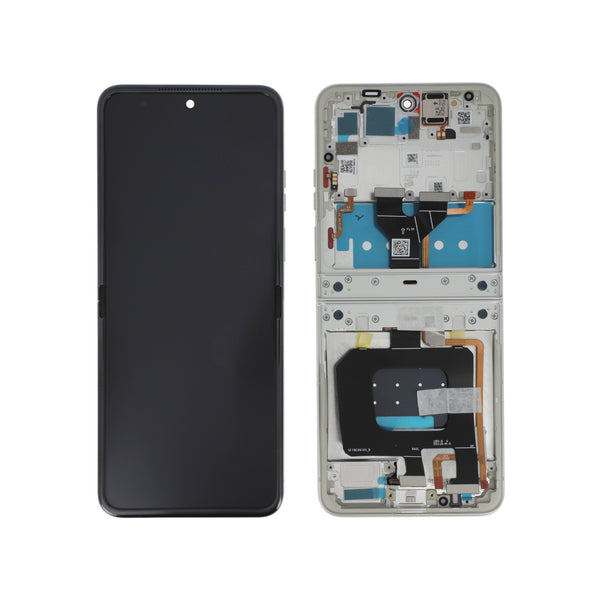 Écran complet Motorola Razr 70 – Blanc – Original Motorola (Service Pack)