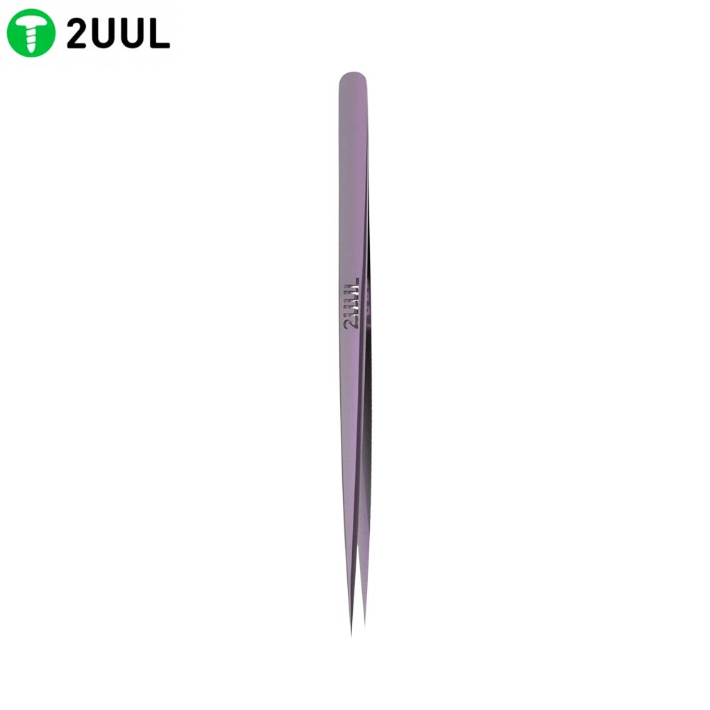 Pince Tweezer 2UUL Purple Titanium Ultra Légère (Droite)