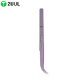 Pince Tweezer 2UUL Purple Titanium Ultra Légère (Incurvée)