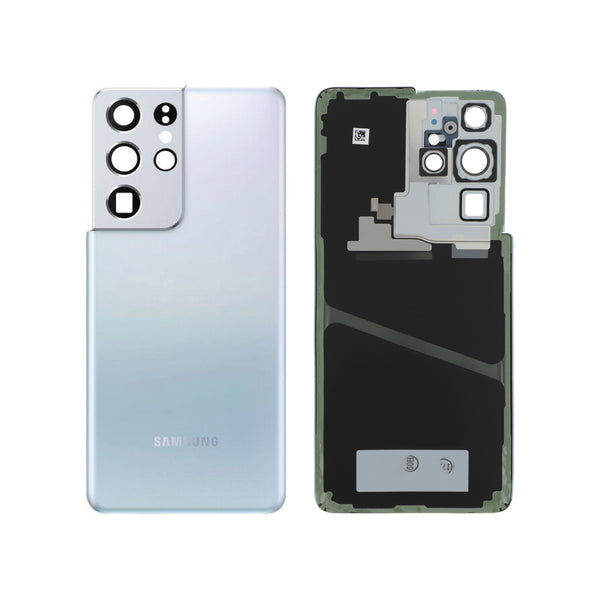 Vitre arrière Galaxy S21 Ultra – Argent – Original Samsung (Service Pack)