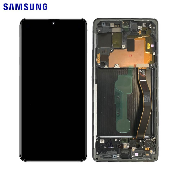 Écran complet Galaxy S10 Lite – Noir prismatique – Original Samsung (Service Pack)