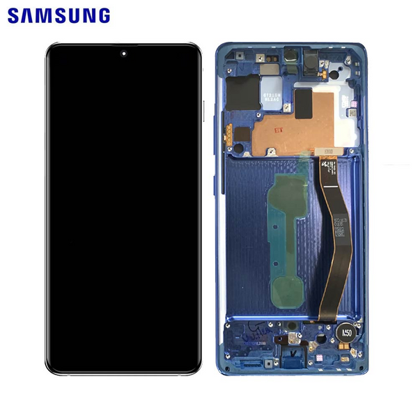 Écran complet Galaxy S10 Lite – Bleu prismatique – Original Samsung (Service Pack)