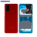 Vitre arrière Galaxy S20 Plus 5G / Galaxy S20 Plus – Rouge – Original Samsung (Service Pack)