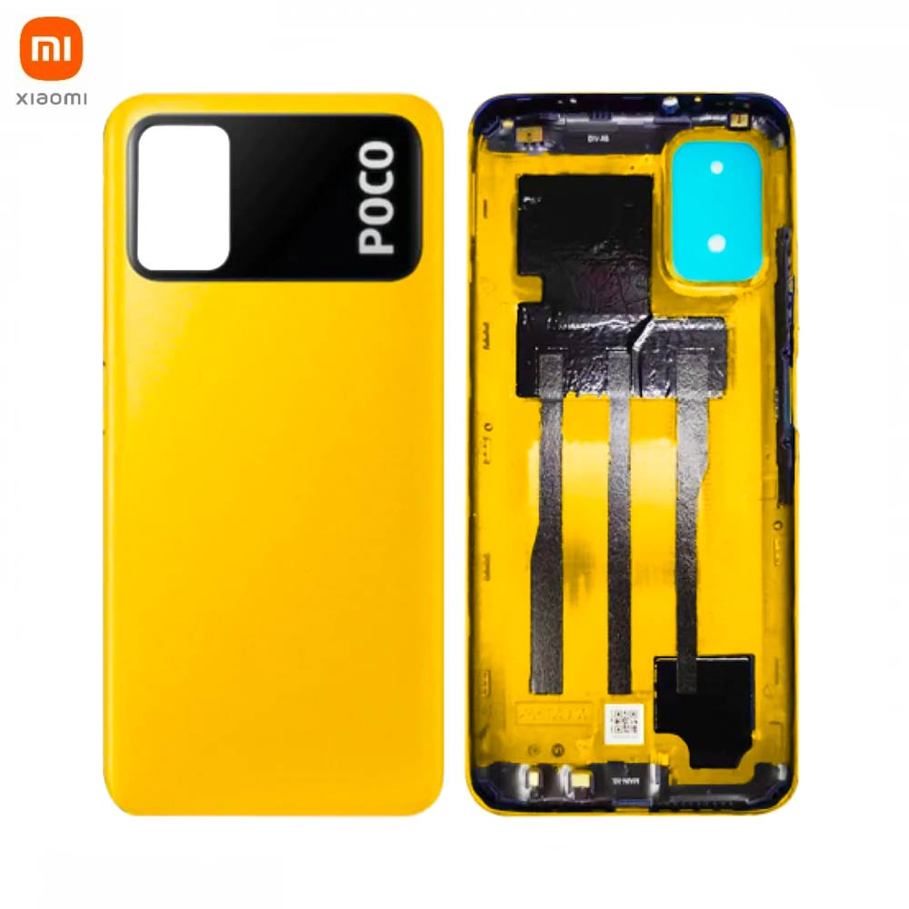 Vitre arrière Xiaomi Poco M3 – Jaune Poco – Original