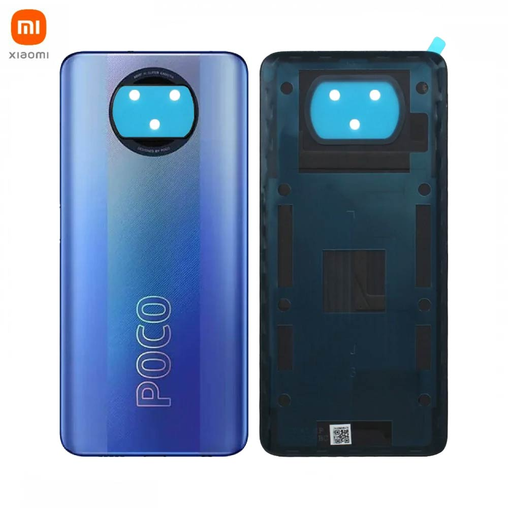 Vitre arrière Xiaomi Poco X3 Pro – Bleu glace – Original