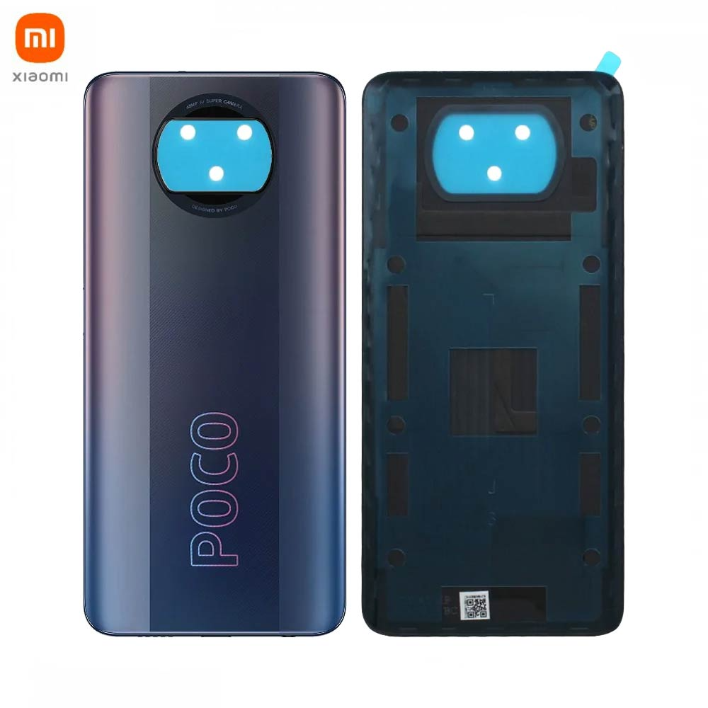 Vitre arrière Xiaomi Poco X3 Pro – Noir obscur – Original