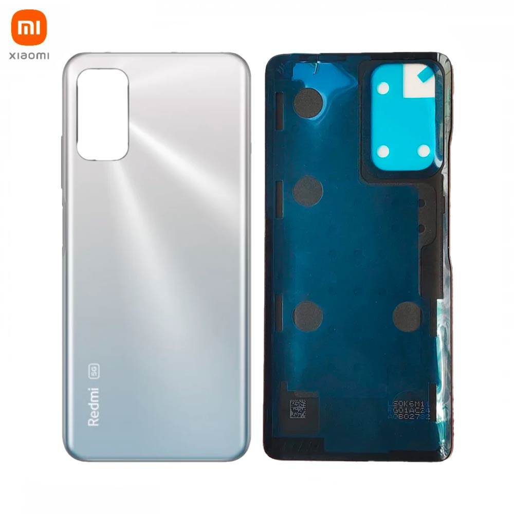 Vitre arrière Xiaomi Redmi Note 10 5G – Argent chrome – Original