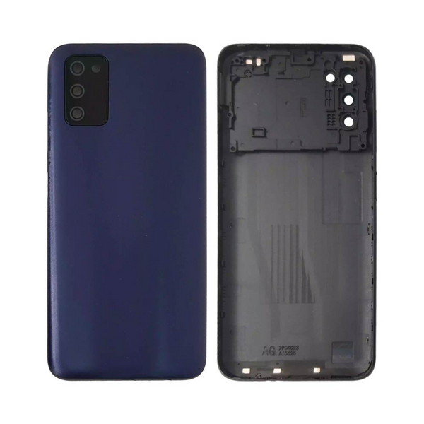 Vitre arrière Galaxy A03s (NON EU) – Bleu – Compatible Premium