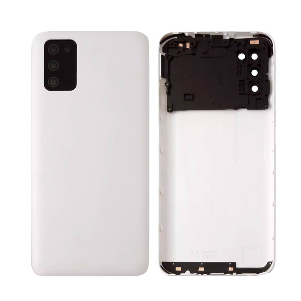Vitre arrière Galaxy A03s (NON EU) – Blanc – Compatible Premium