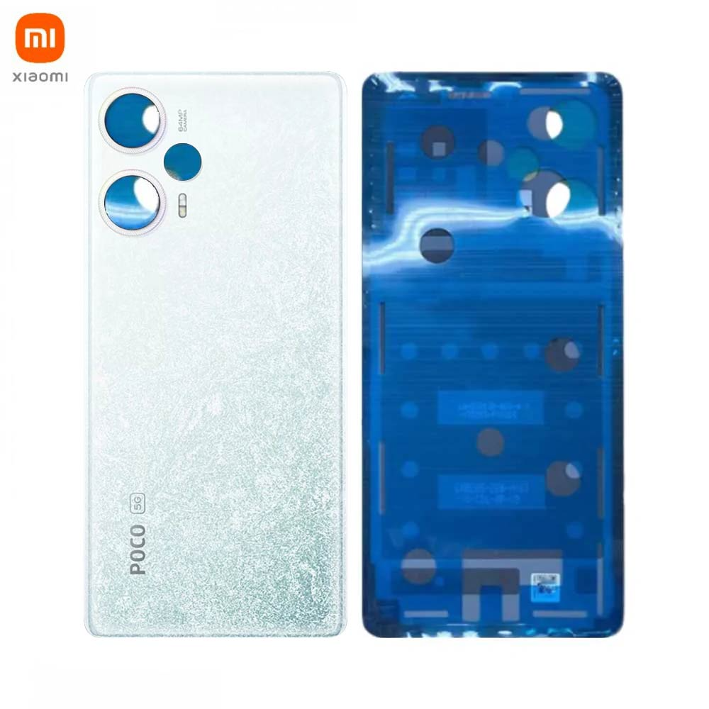 Vitre arrière Xiaomi Poco F5 5G – Blanc – Original