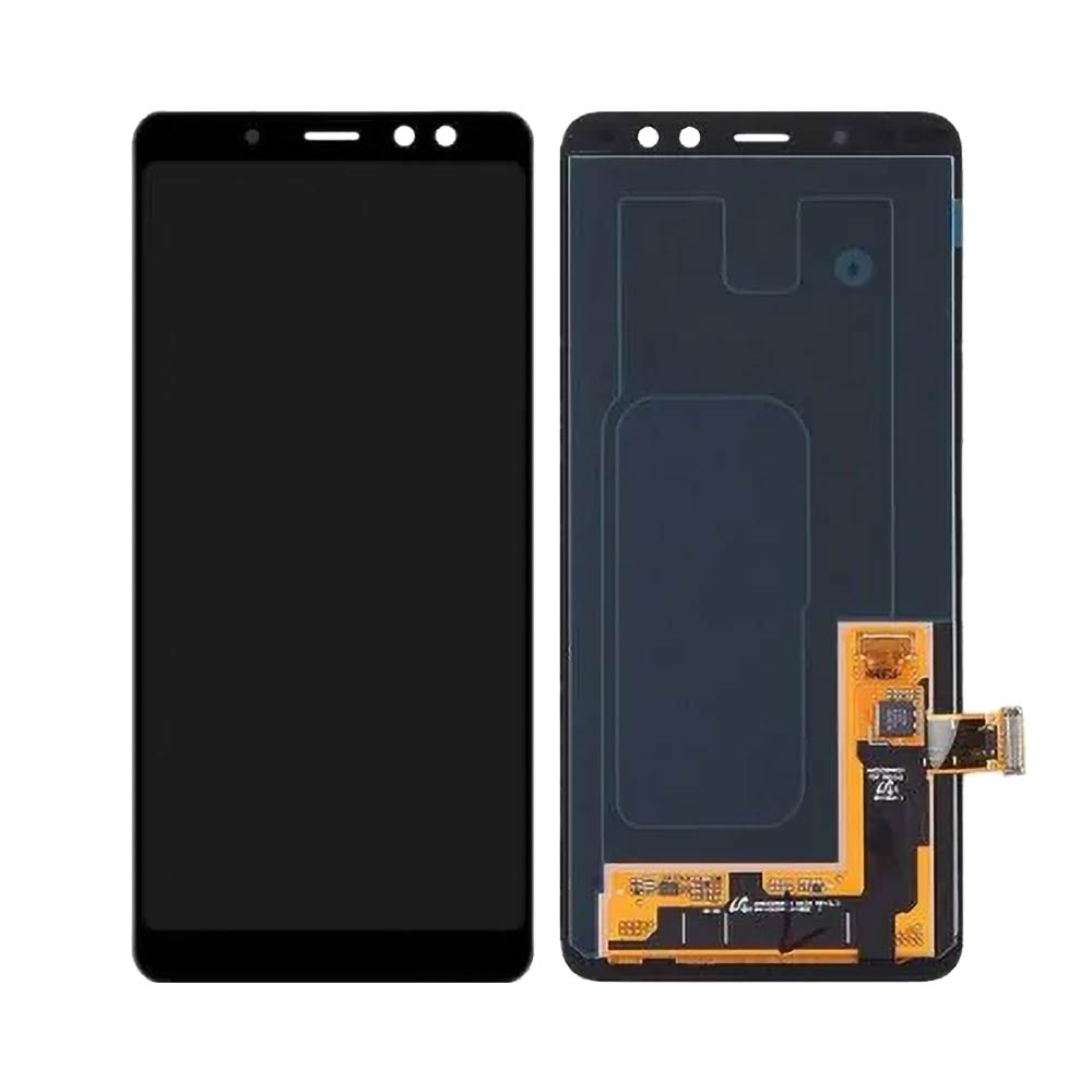 Écran complet Galaxy A8 2018 – Noir – Compatible LCD (Incell)