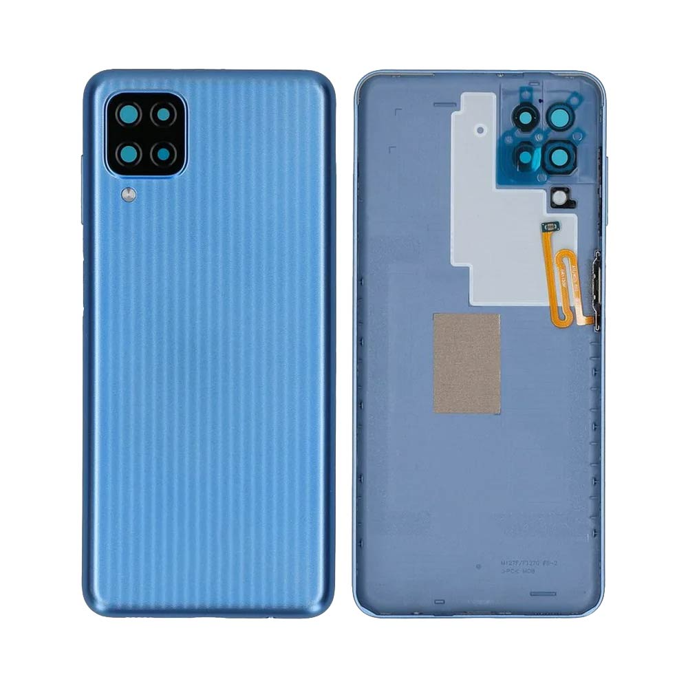 Vitre arrière Galaxy M12 – Bleu – Compatible Premium