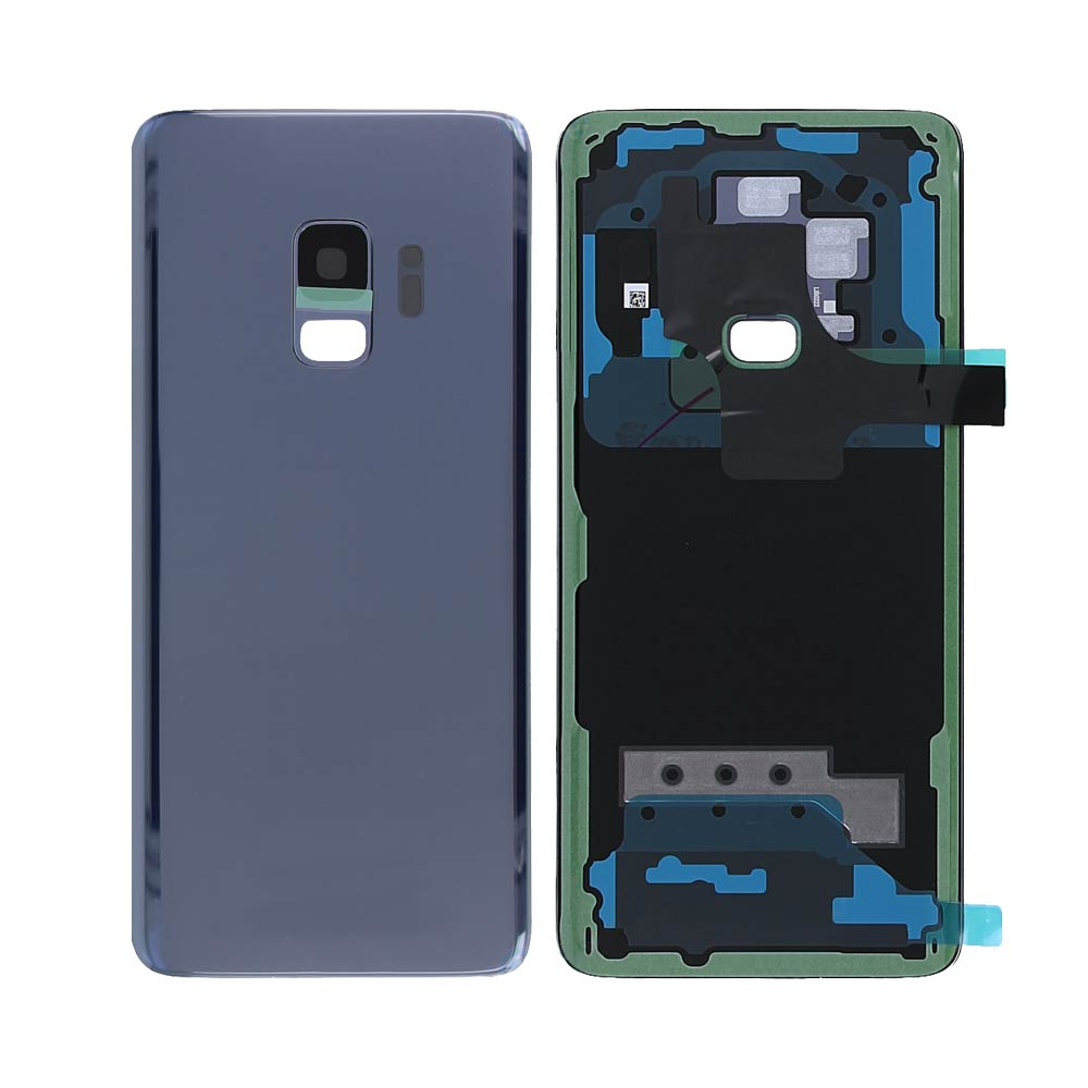 Vitre arrière Galaxy S9 – Bleu – Compatible Premium