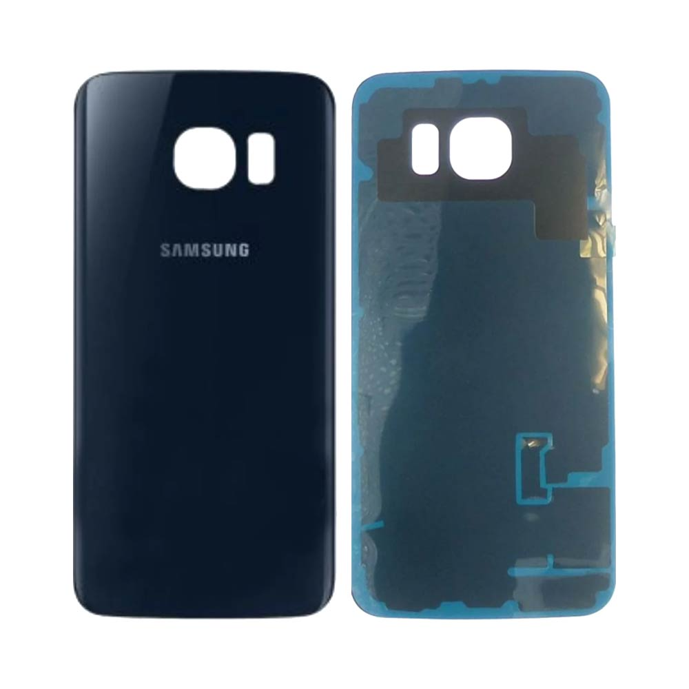 Vitre arrière Galaxy S6 Edge – Bleu – Compatible Premium