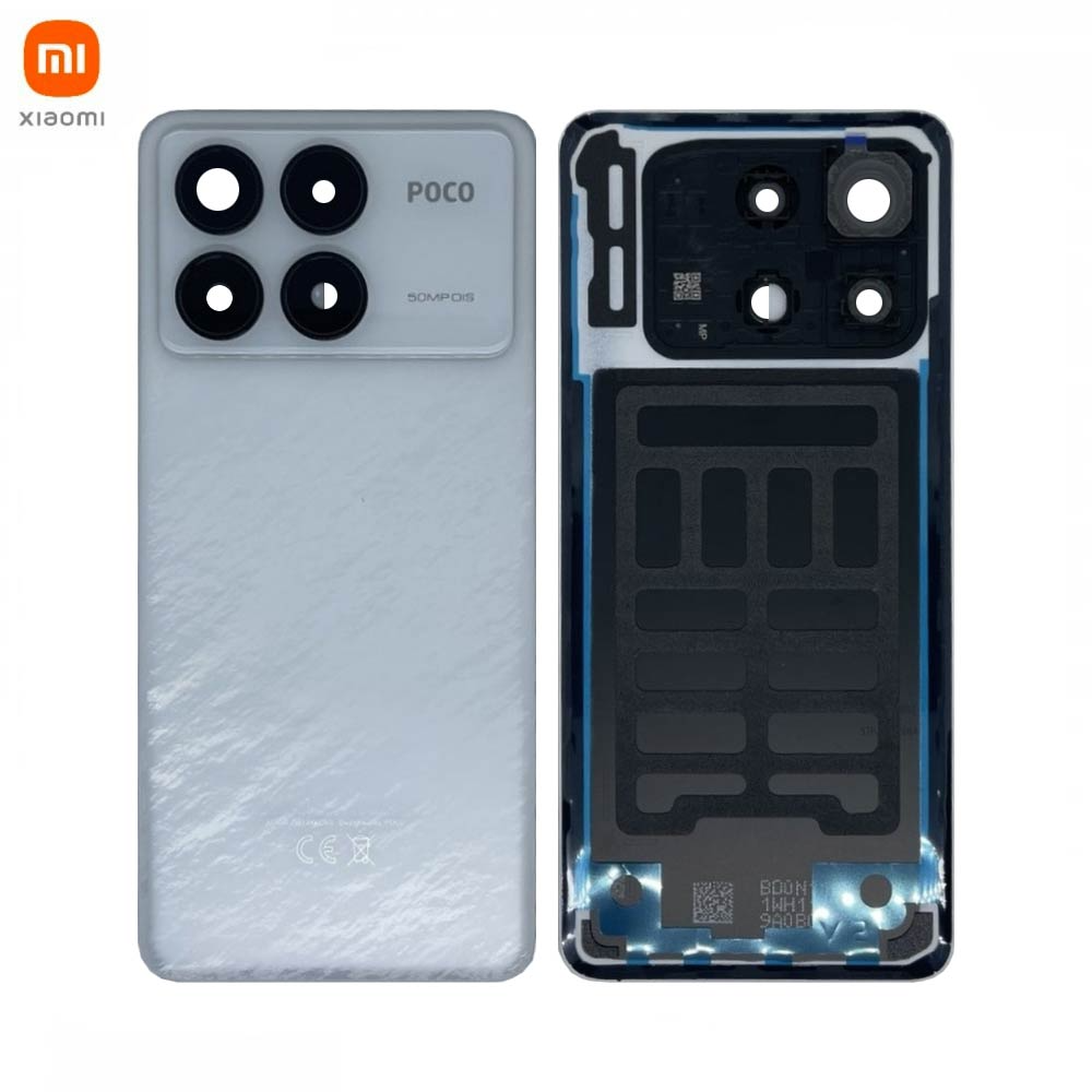 Vitre arrière Xiaomi Poco F6 Pro 5G – Blanc – Original
