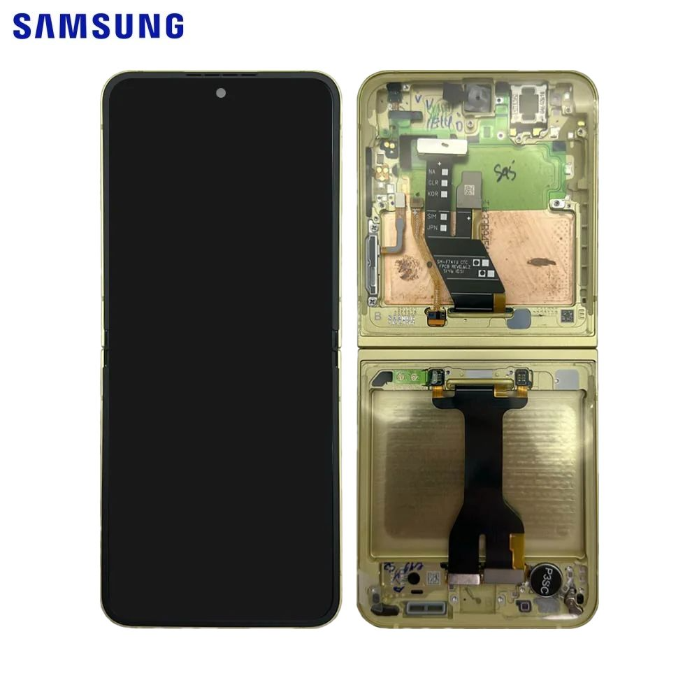 Écran complet Galaxy Z Flip 6 5G – Jaune – Original Samsung (Service Pack)