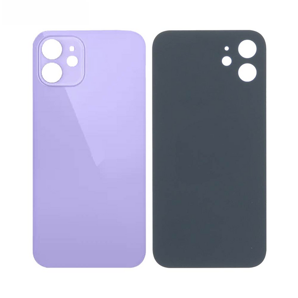 Vitre arrière iPhone 12 (Laser LH) – Mauve – Compatible