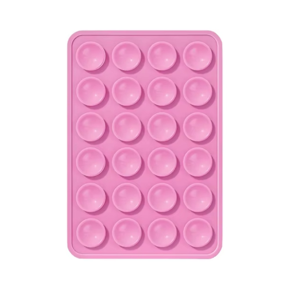 Support Ventouse Silicone Universel pour Smartphone Rose