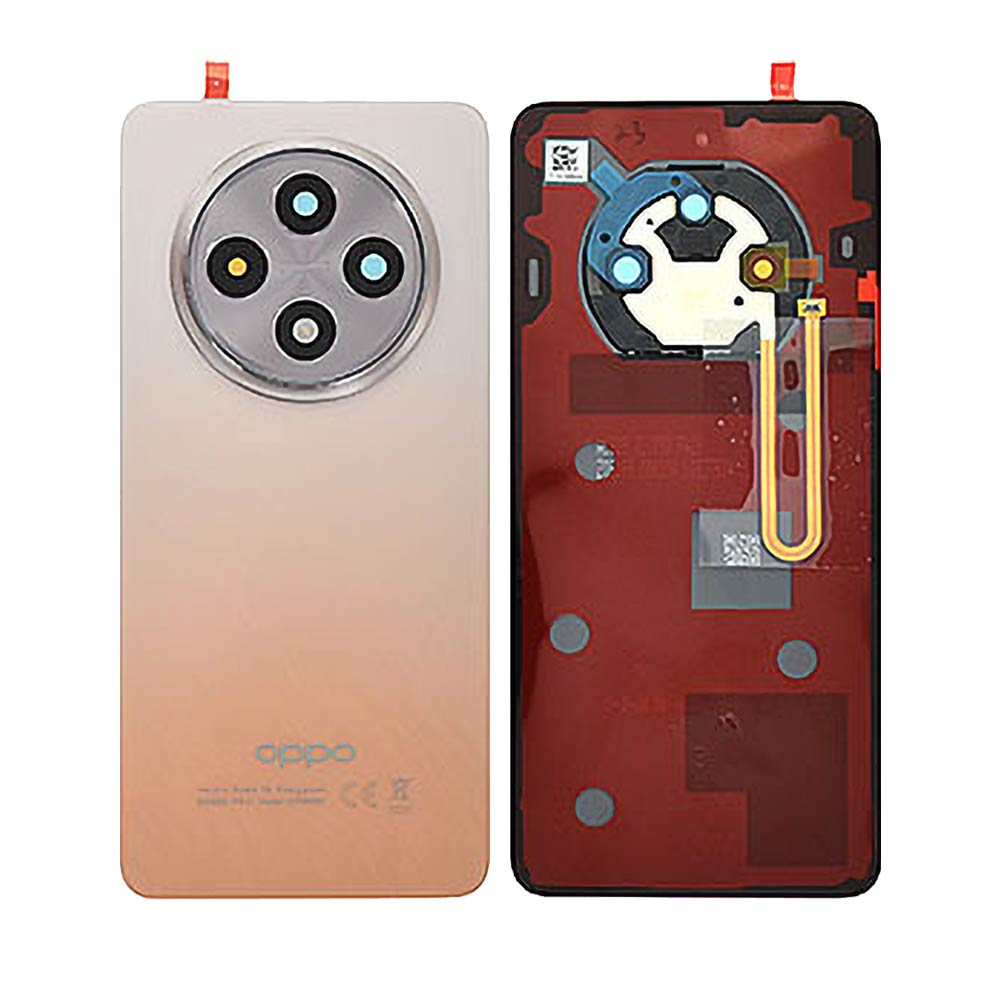 Vitre arrière OPPO Reno12 FS 4G / Reno12 F (CPH2687) – Orange ambre – Compatible Premium