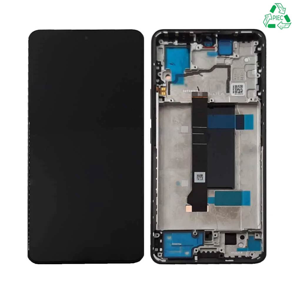 Écran complet avec châssis Xiaomi Redmi Note 13 Pro 5G – Noir – Original démonté