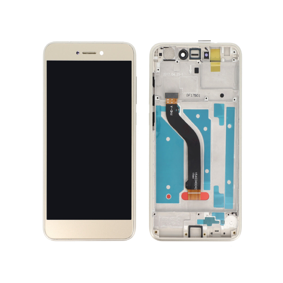 Écran complet huawei p8 lite 2017/honor 8 lite Honor 8 Lite – Or – Compatible LCD – avec châssis