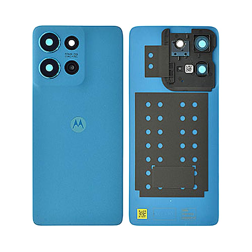 Vitre arrière Motorola Moto G75 5G – Bleu aquatique – Compatible Premium