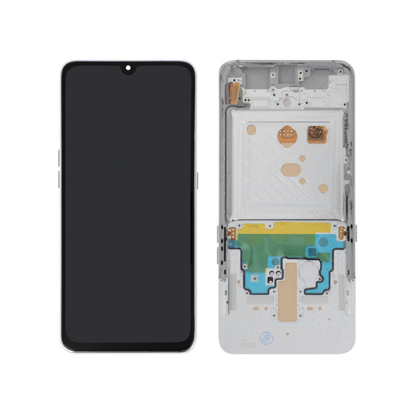 Écran complet Galaxy A80 – Argent – Compatible OLED – avec châssis
