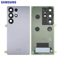Vitre arrière Galaxy S25 Ultra – Titane bleu – Original Samsung (Service Pack)