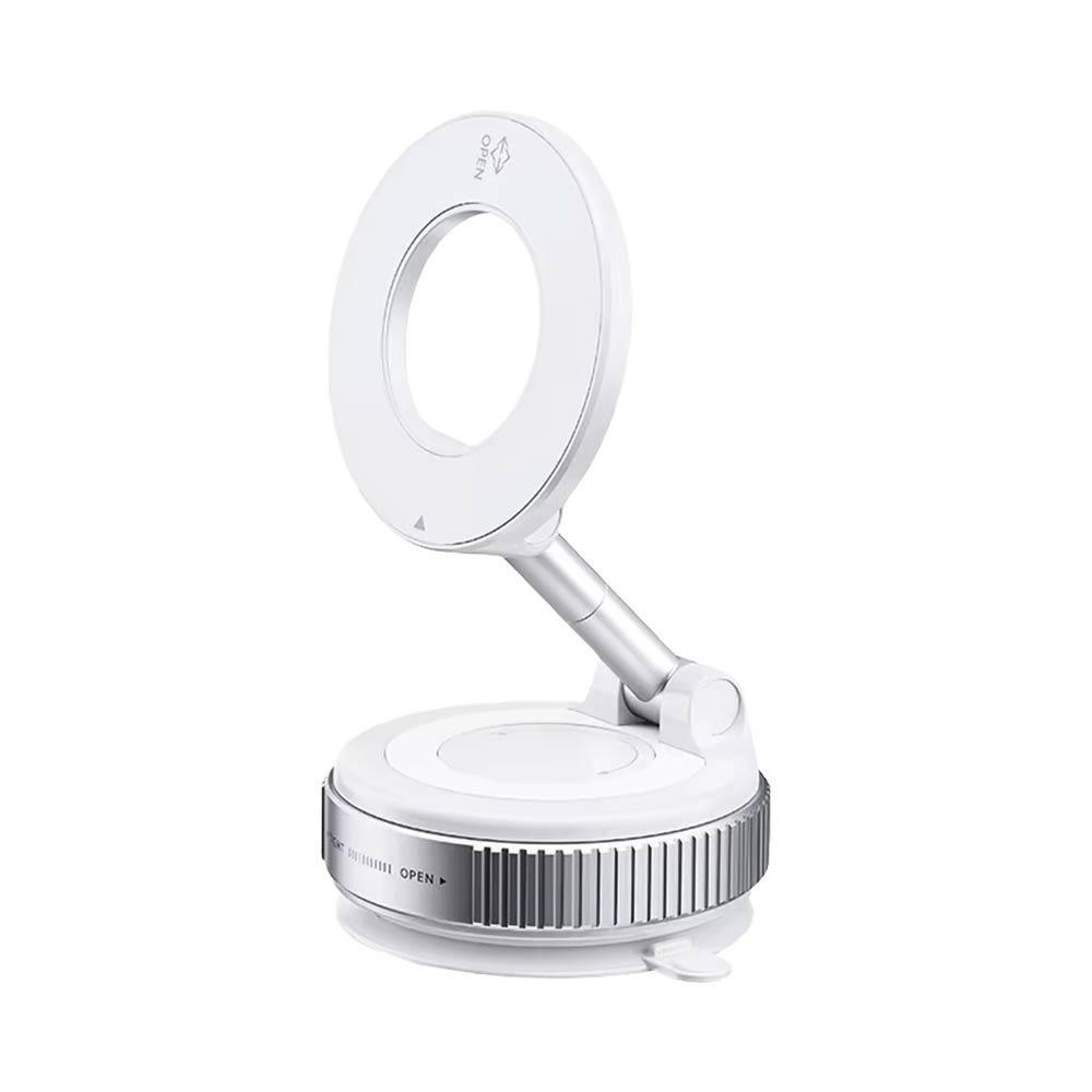 Support Smartphone Magnétique avec Fixation Ventouse Blanc