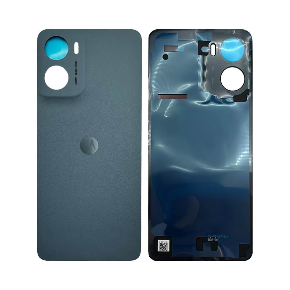 Vitre arrière Motorola Moto E15 Misty – Bleu – Compatible Premium