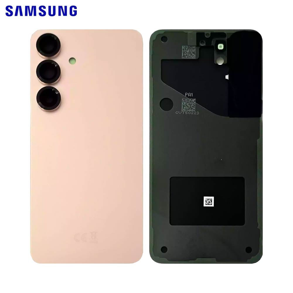 Vitre arrière Galaxy S25 – Rose or – Original Samsung (Service Pack)