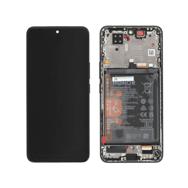 Écran complet Honor 200 – Noir – Original Honor (Service Pack) – batterie intégrée
