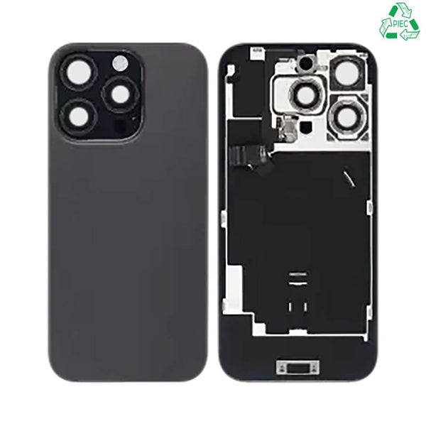 Vitre arrière iPhone 16 Pro – Titane Noir – Compatible