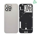 Vitre arrière iPhone 16 Pro Max – Titane Naturel – Compatible