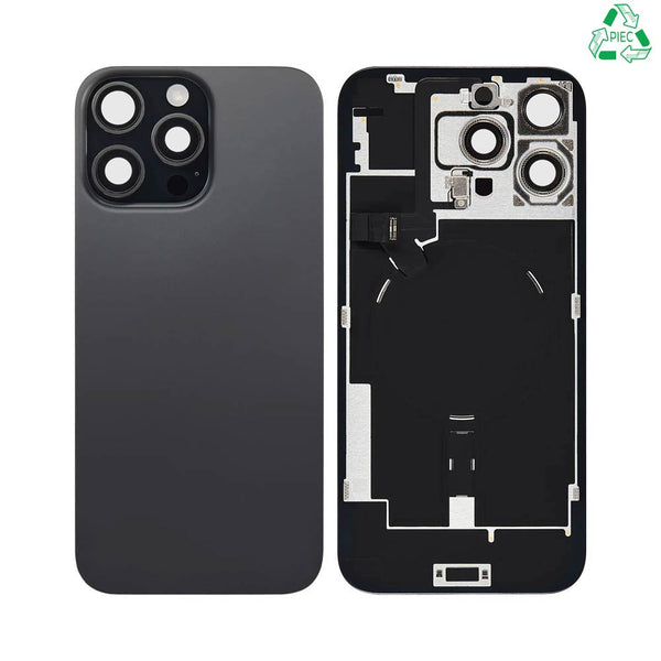 Vitre arrière iPhone 16 Pro Max – Titane Noir – Compatible