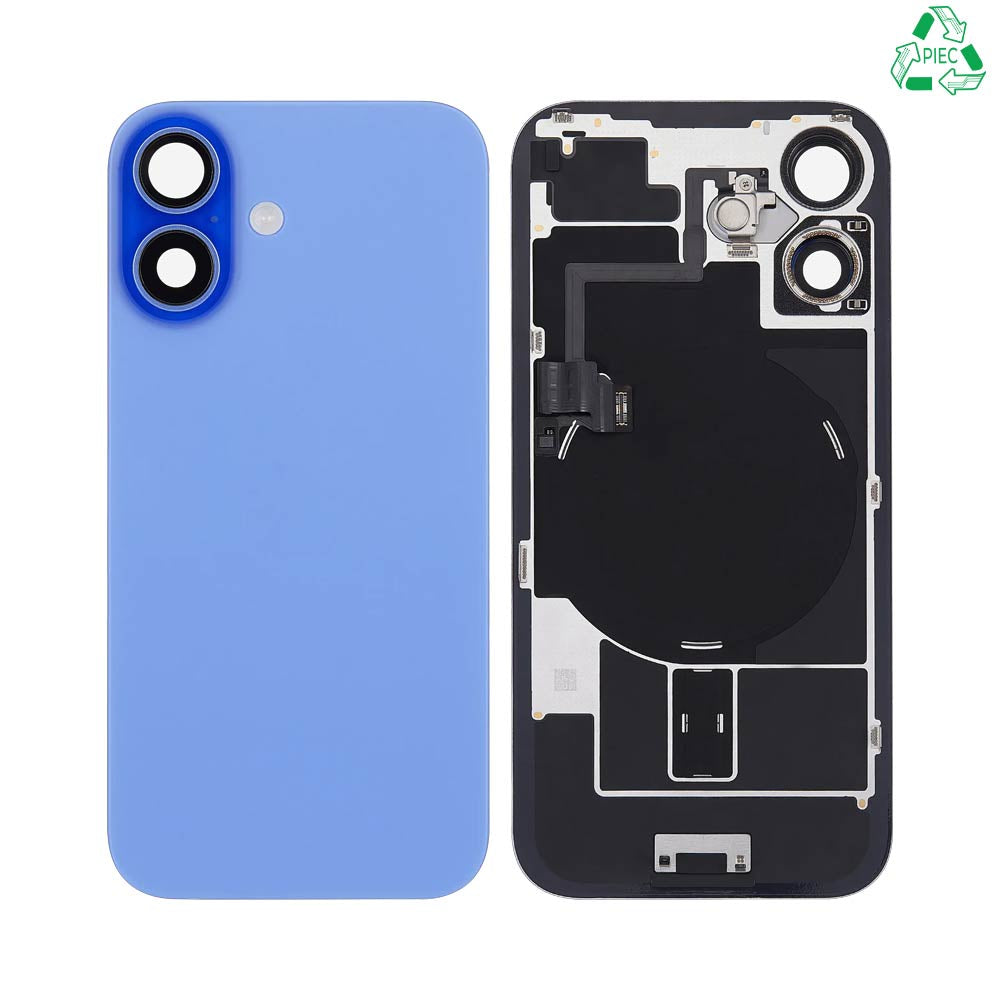 Vitre arrière iPhone 16 – Bleu outremer – Compatible